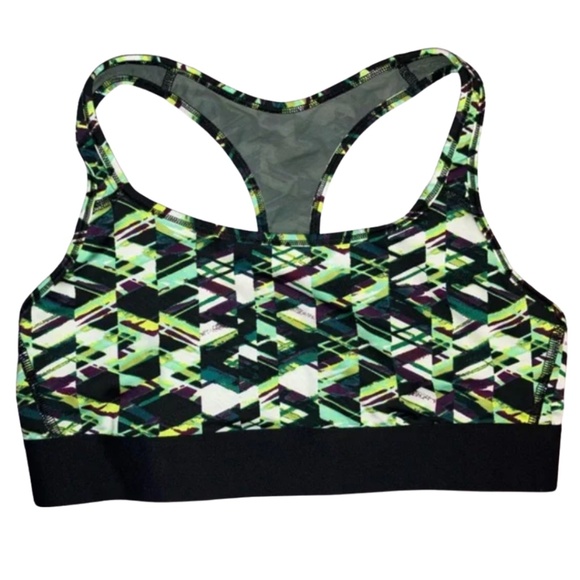 L | Geo Pattern Sports Bra - Picture 1 of 3